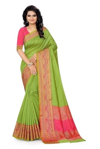 Available In 5 Colors Silk Wooven Saree For Ladies