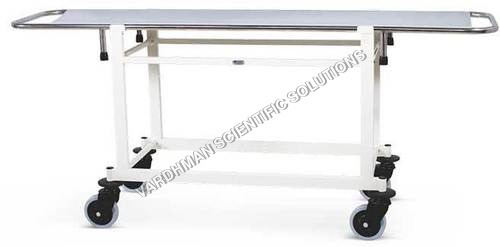Stretcher - 800 mm Height x 1800 mm Length x 600 mm Width, Durable Plastic & Steel, 200 kg Load Capacity, Smooth Rolling for Easy Transport