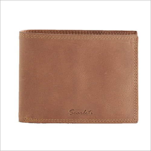 Leather Mens Plain Wallet