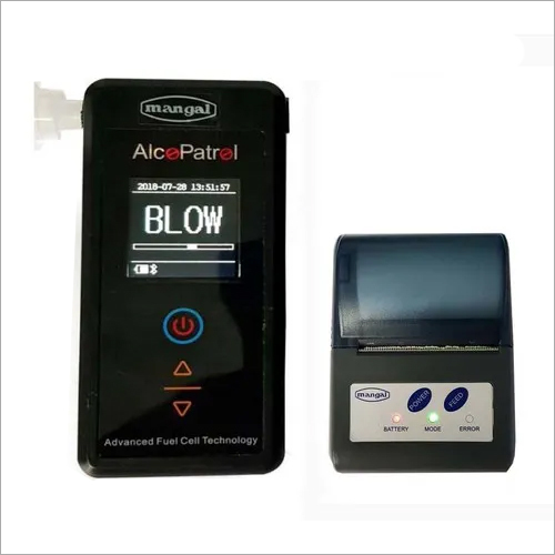 Alcopatral-Pt100P Breath Alcohol Tester With Printer Application: Railway Station