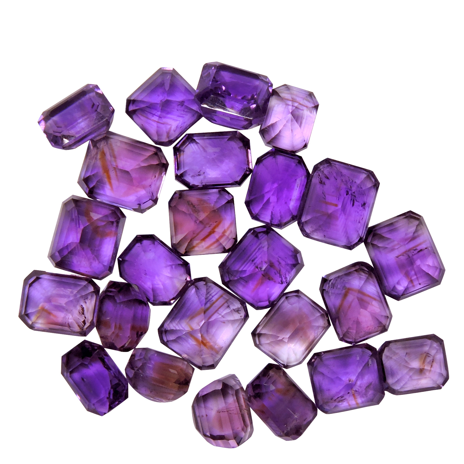 Natural Amethyst Loose Gemstone Rectangle Shape(pack Of 1 Pc.)