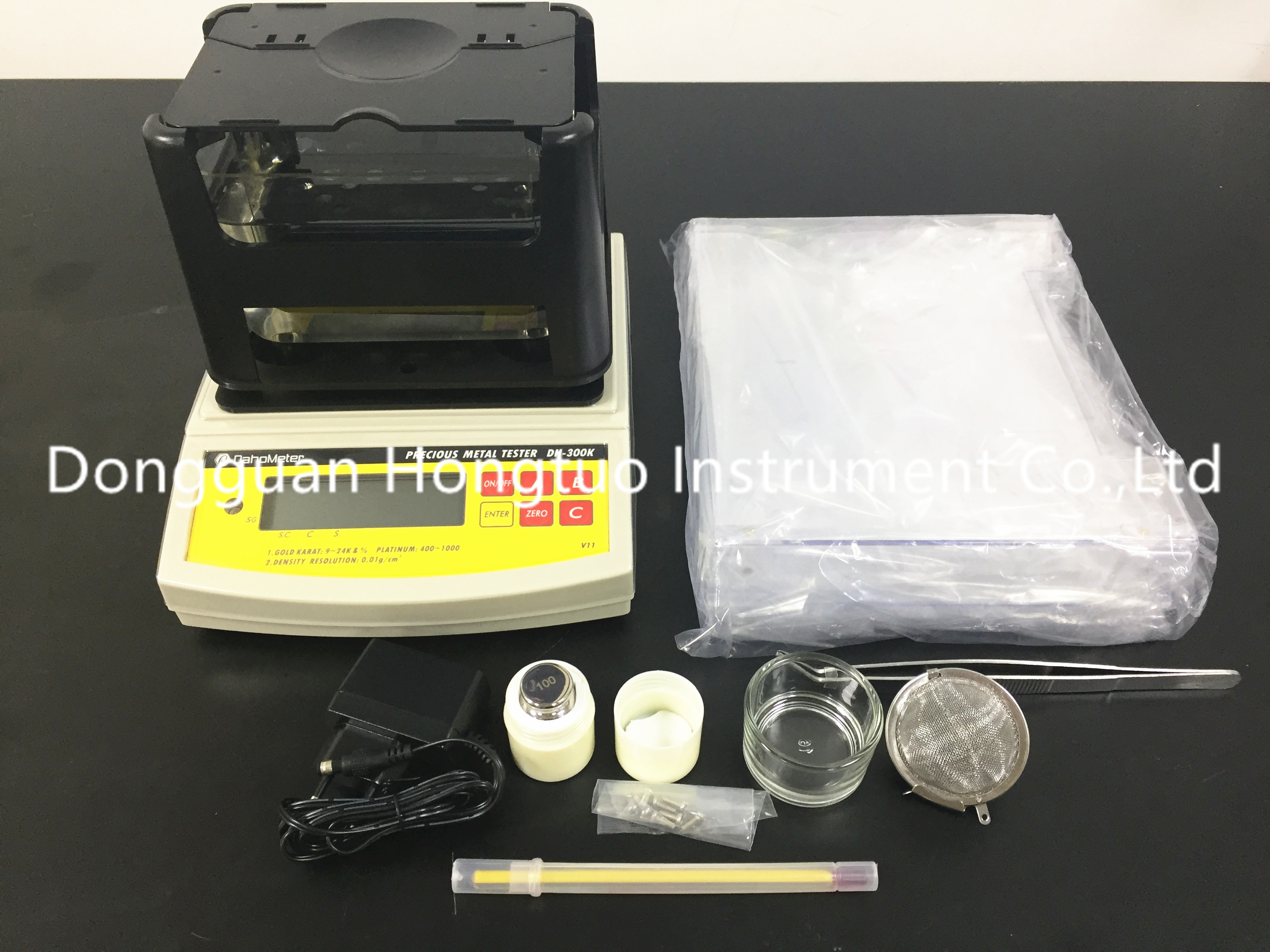 Dh-300k Digital Electronic Gold Testing Machine - Color: Black