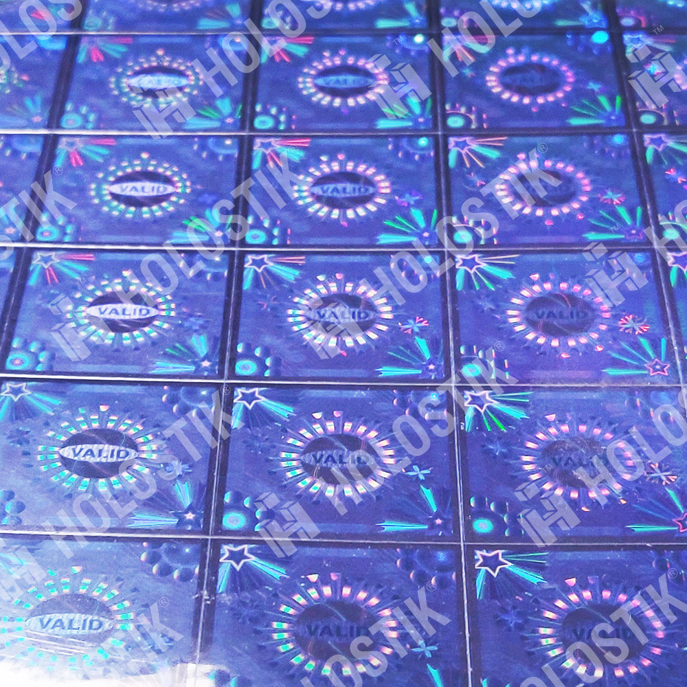 Laser Dot Matrix Holograms - Customized Sizes & Shapes | Anti-counterfeit, Waterproof, Self-adhesive, Cmyk Printed, Moisture Proof