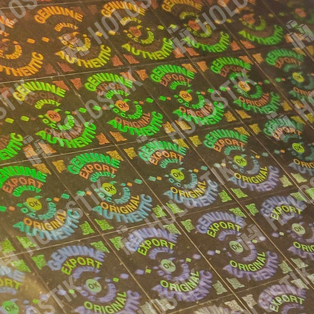 Security Hologram Stickers - Aluminum, Customized Size & Thickness, All Colors | Anti-counterfeit, Holographic, Custom Logo, Self-adhesive