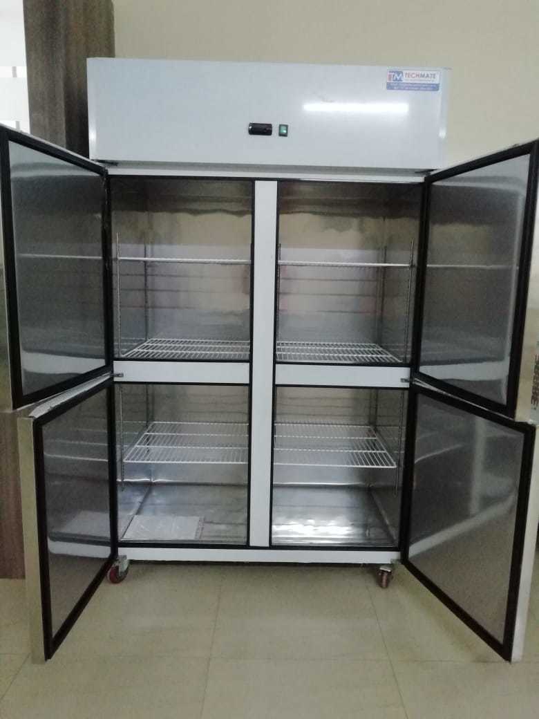 Commercial Four Door Refrigerator - Stainless Steel, 1220mm X 730mm X 1970mm | 400w Power Consumption, R134a/290g Refrigerant, Total Effective Capacity 910l