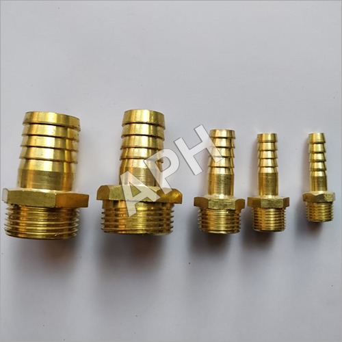 Brass Hose Nipple - 1/8" to 1" Size , Rust Proof, Polished Finish, Lightweight, Sturdy Design