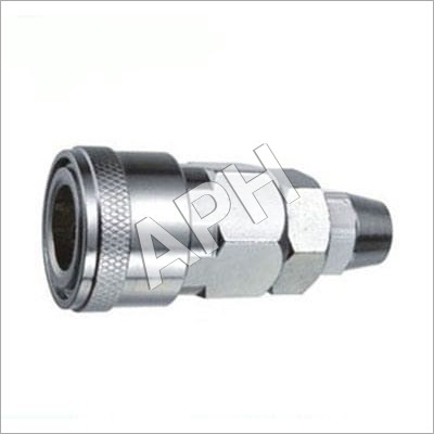 Pneumatic Quick Release Coupling - Steel, 1/4, 3/8, 1/2 Inch | Silver Polished Finish, Male And Female Thread Types, High Performance