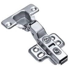 Focos Hydraulic Auto Hinges - Mild Steel, Soft Close 0â°/8â°/15â° Degrees, Silver Nickel Finish, Cup Diameter 35mm | Durable Door Fittings