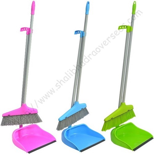 Diff. Colors Available Plastic Dustpan-brush Set