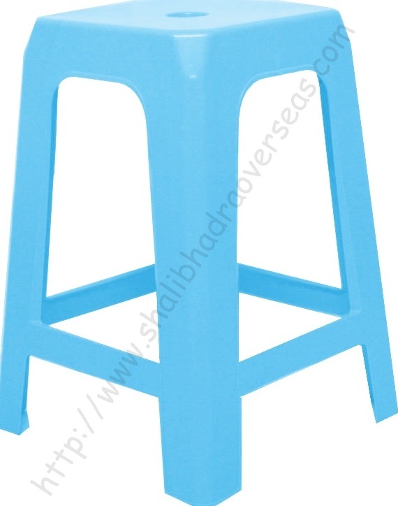 Plastic Stool - Rigid Plastic, Standard Sizes Available, Eye-catching Red Color | Lightweight, Versatile For Indoors And Outdoors, Ideal For Seating And Storage