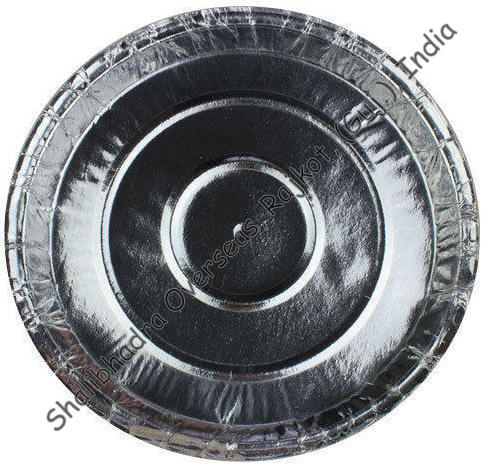 Paper Dish - Paper Material, Various Sizes, White And Silver Laminated | Light, Leak Proof, Eco-friendly For Parties And Functions