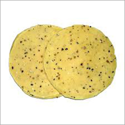 Garlic Papad - Black Gram Flour, All Sizes Available, Yellow Color | Flavor: Cumin, Salty, Black Pepper, Protein: 52%, Shelf Life: 6 Months