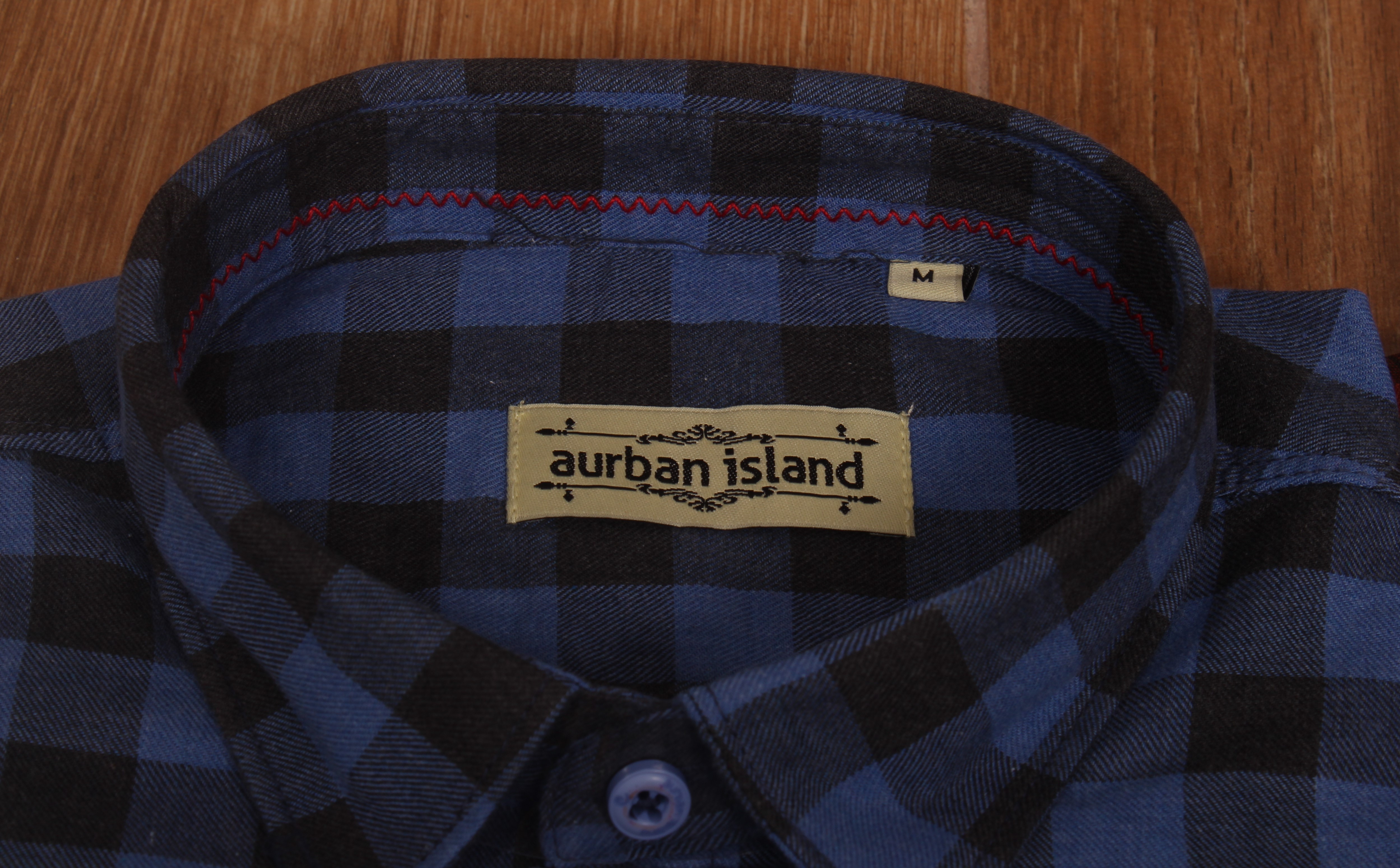 Checks Shirt - Cotton M L Xl Xxl Sizes Navy Color Classic Collar Style Full Sleeves Summer Wear Woven Pattern Our Logo