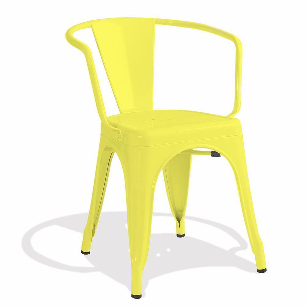 Tolix Stackable Arm Chair No Assembly Required