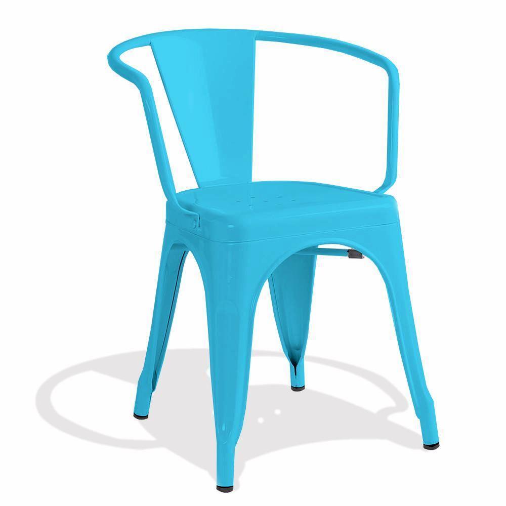 Tolix Stackable Arm Chair No Assembly Required