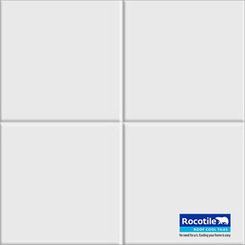Cool Roof Tiles - Natural Minerals, 250mm X 250mm, White Color, 20mm Thickness | Acid-Resistant, Non-Slip, Low Thermal Conductivity