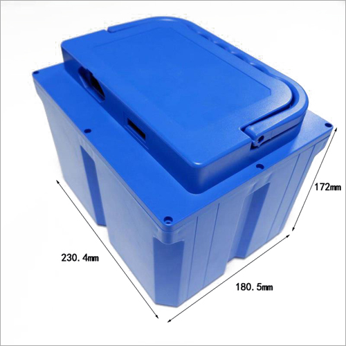 Scooter Battery Pack Casing - ABS Plastic, 230 x 180 x 172 mm, Blue, IP67 Rated, -20 to 60°C Operating Temp, 1-Year Warranty, Reliable and Durable Design