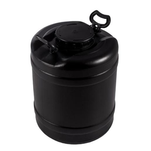 Black 50 Ltr Wide Mouth Plastic Drum