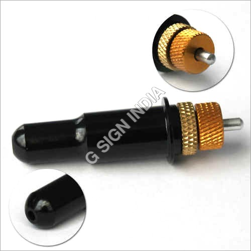 Cutting Plotter Holder - Plastic and Aluminium, Diameter 11.5 mm, Length 25.5 mm, Operating Temperature 0-75 Deg C, Color Black