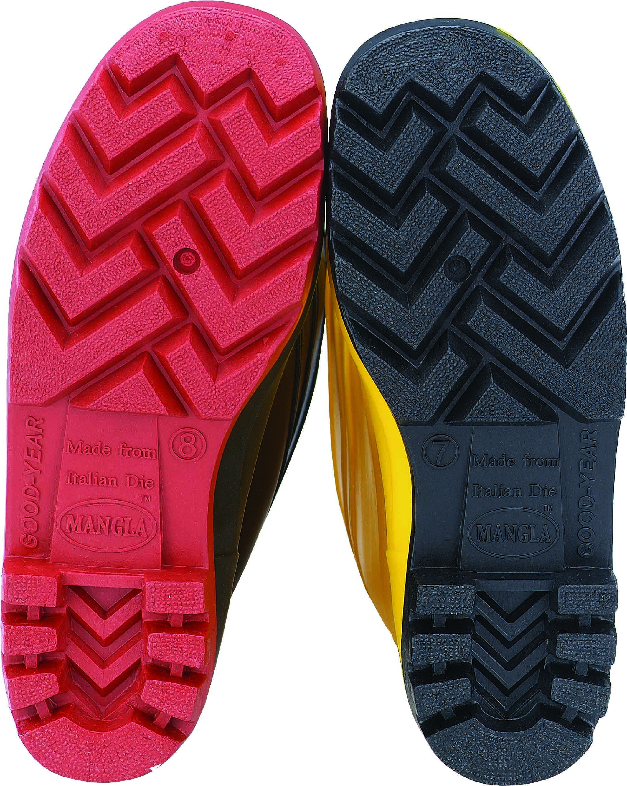 Dynamic Black Upper And Red Sole - Insole Material: Pvc