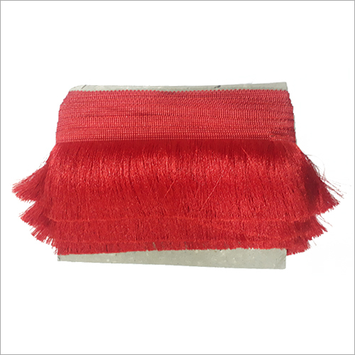 Red Dupatta Tassel Laces