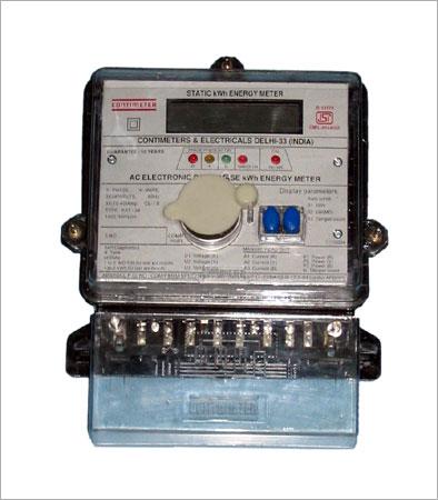 AC तीन फेज चार वायर मल्टीफंक्शन KWH मीटर