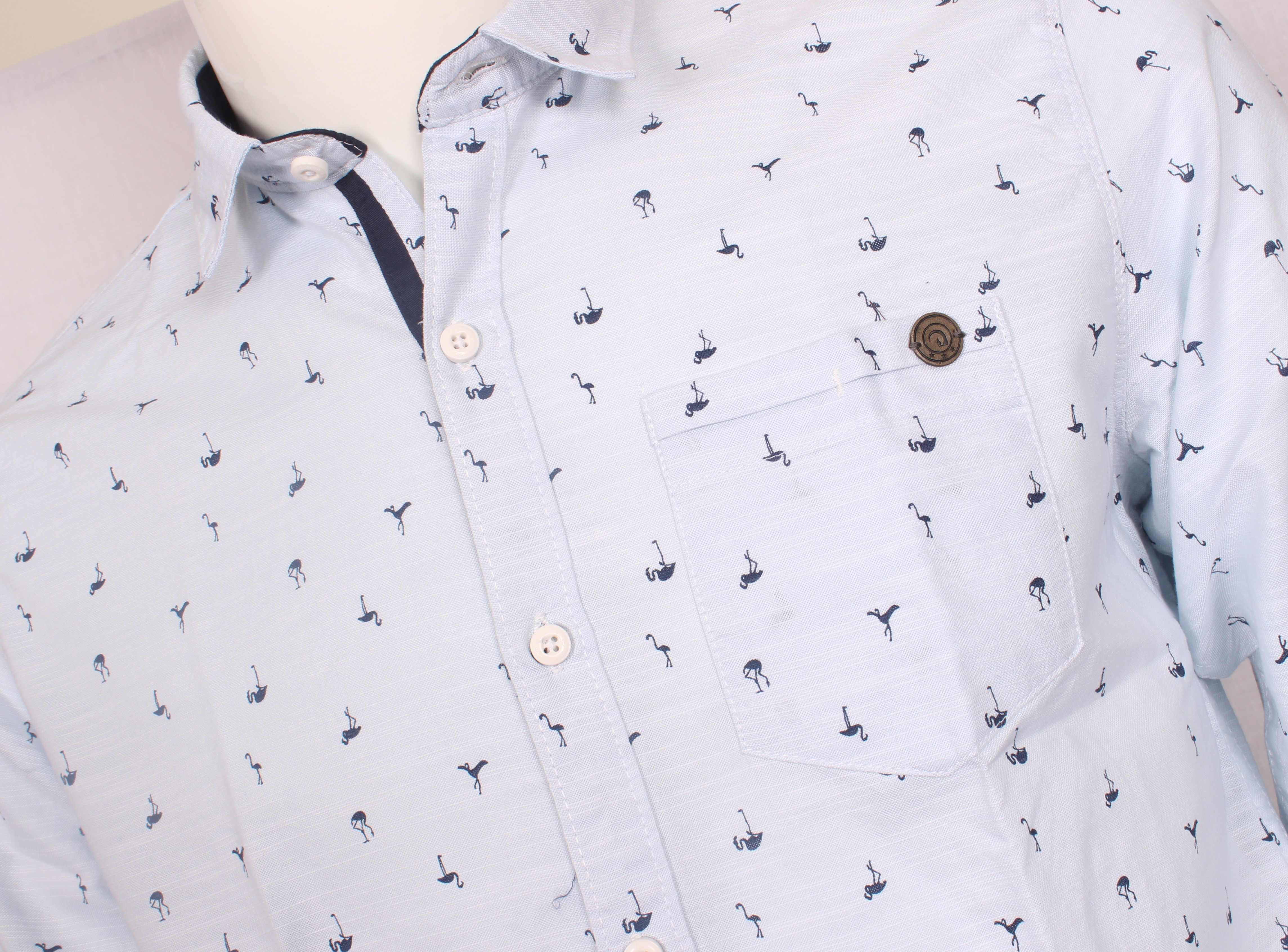 Printed Shirt - Cotton Printed, Sizes M L Xl Xxl, Brown Color, Classic Collar, Full Sleeves, Designed For Summer, Male Fashion Wear