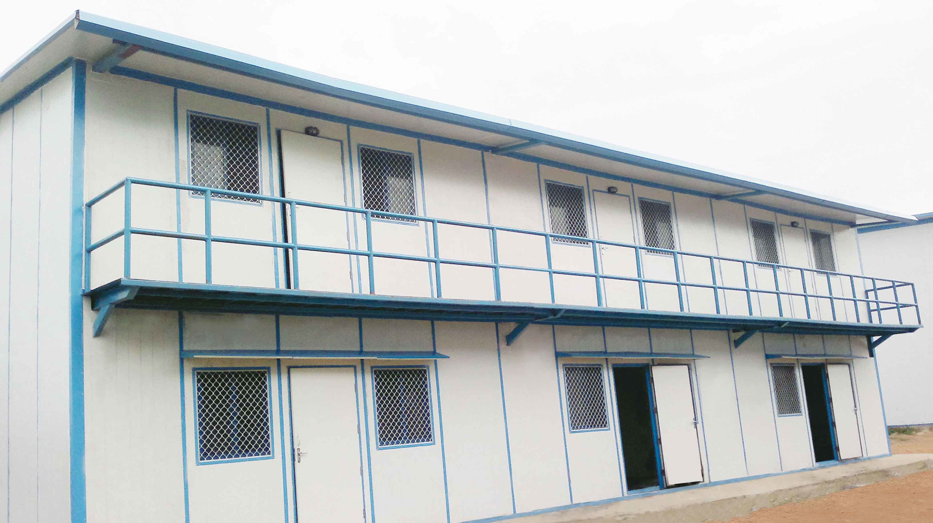 Puff Prefab Bungalows - Cement Board, Container, Gypsum Board | 20x10x8.6 Ft, Sliding Windows, Low Maintenance, Long Lifespan Over 25 Years