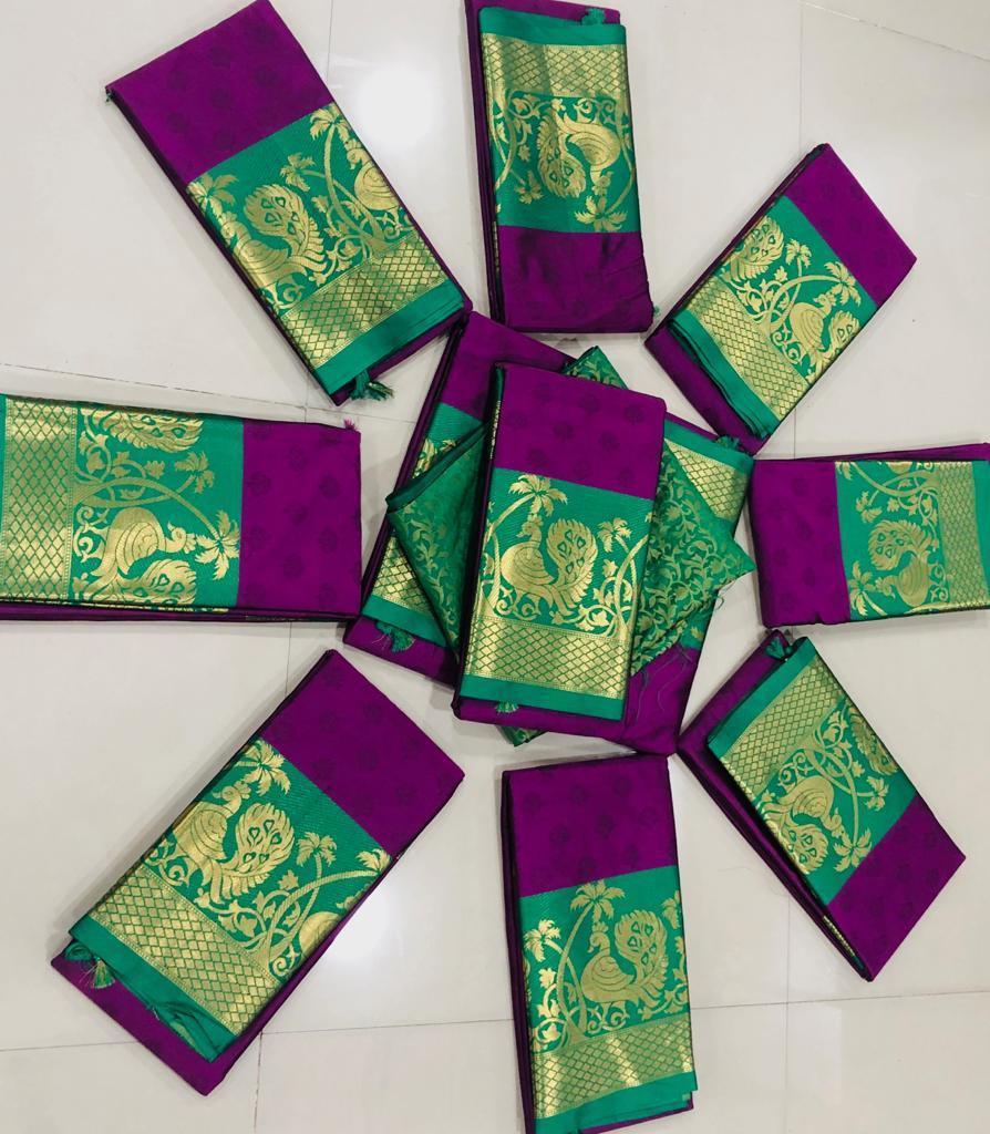 Designer Pure Silk Cotton Saree - 6.30 Meters Length, Trendy Color With Blouse | Stylish, Traditional, Printed For Party Wear