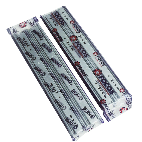 Zinc Silver Ball Bearing Drawer Slides