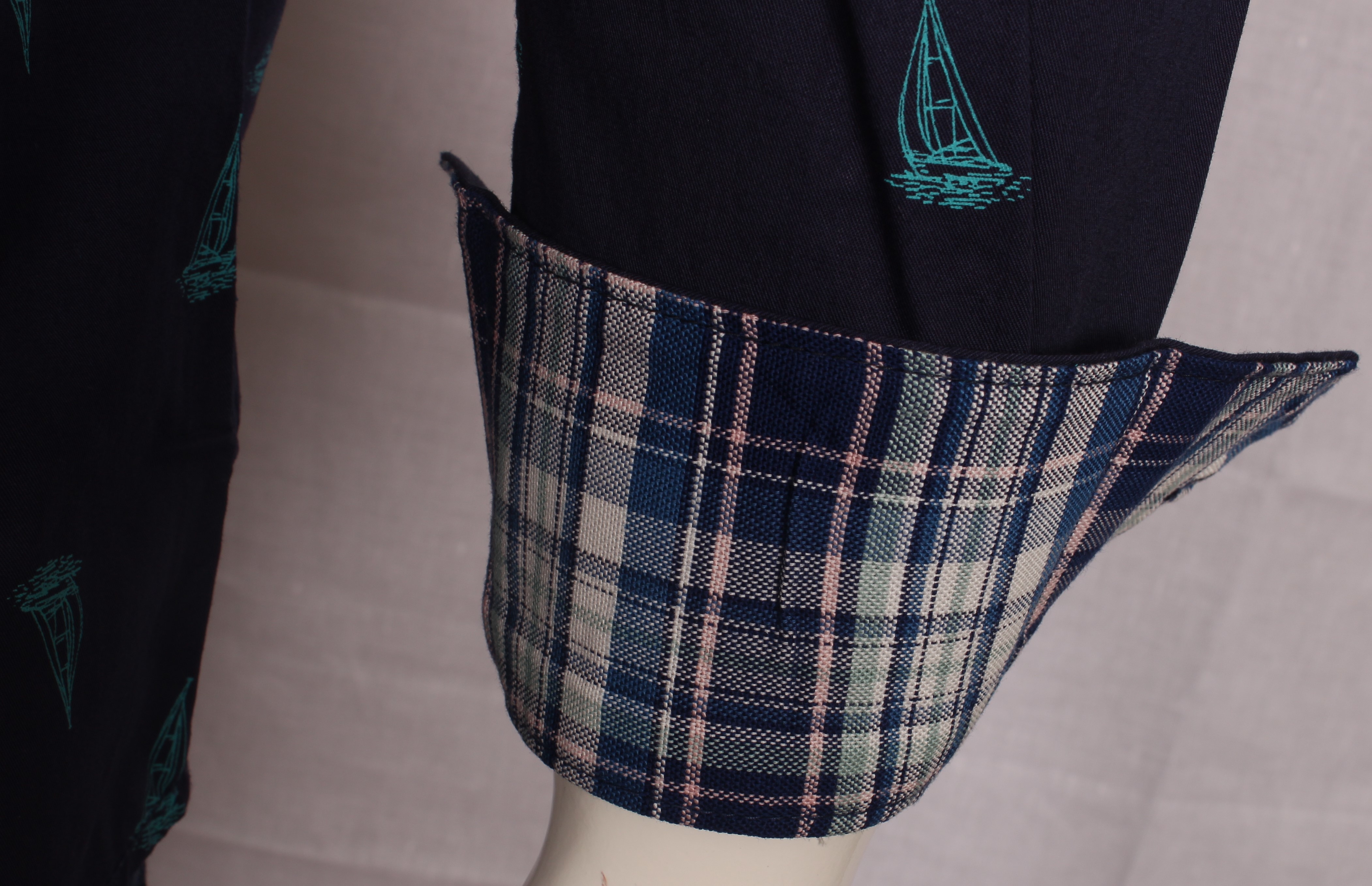 Printed Shirt - Cotton Printed Fabric, Sizes M-l-xl-xxl, Navy Blue Color, Full Sleeves, Classic Collar Style, Ideal For Summer Wear