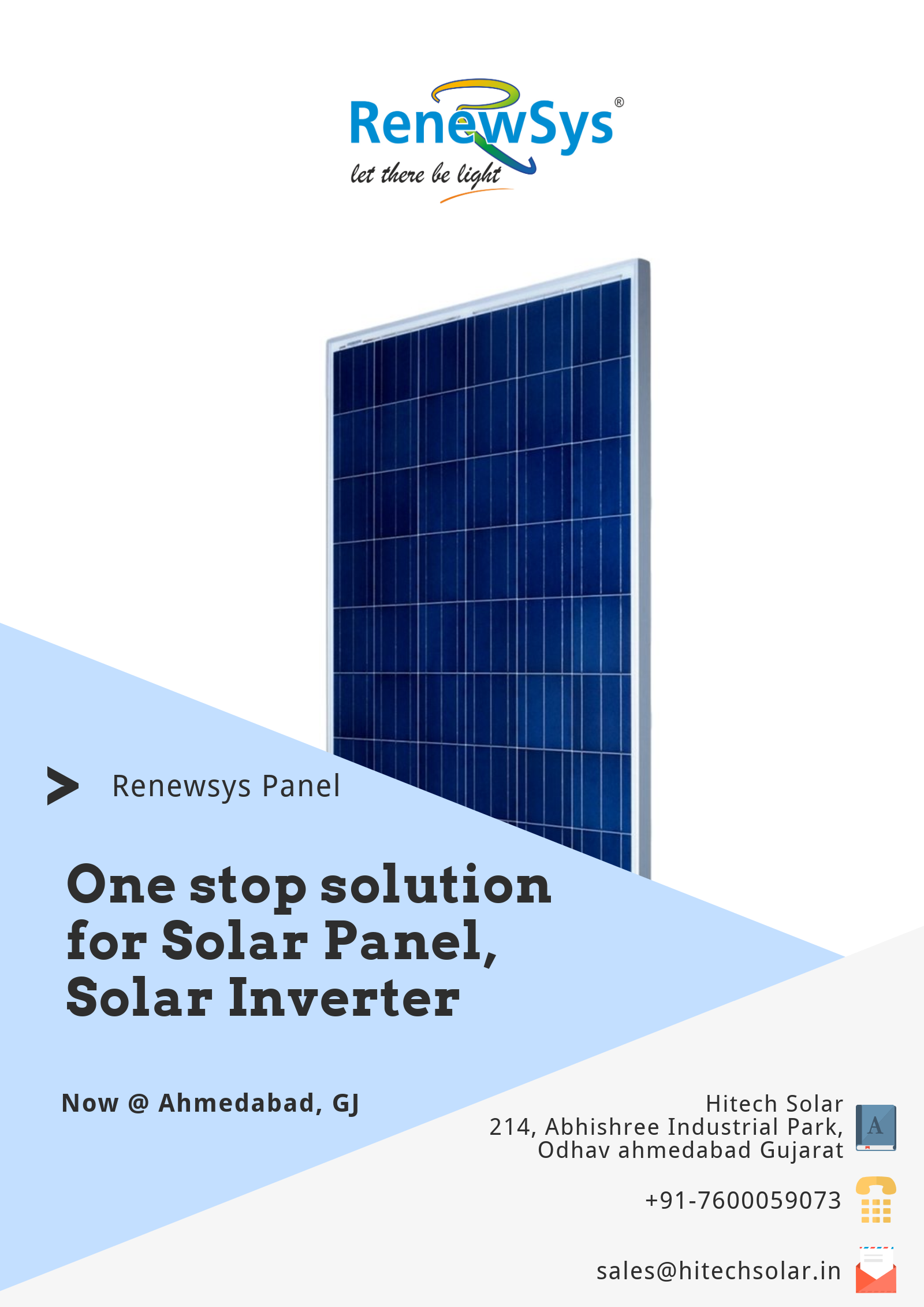 Polycrystalline Silicon Renewsys Solar Panel