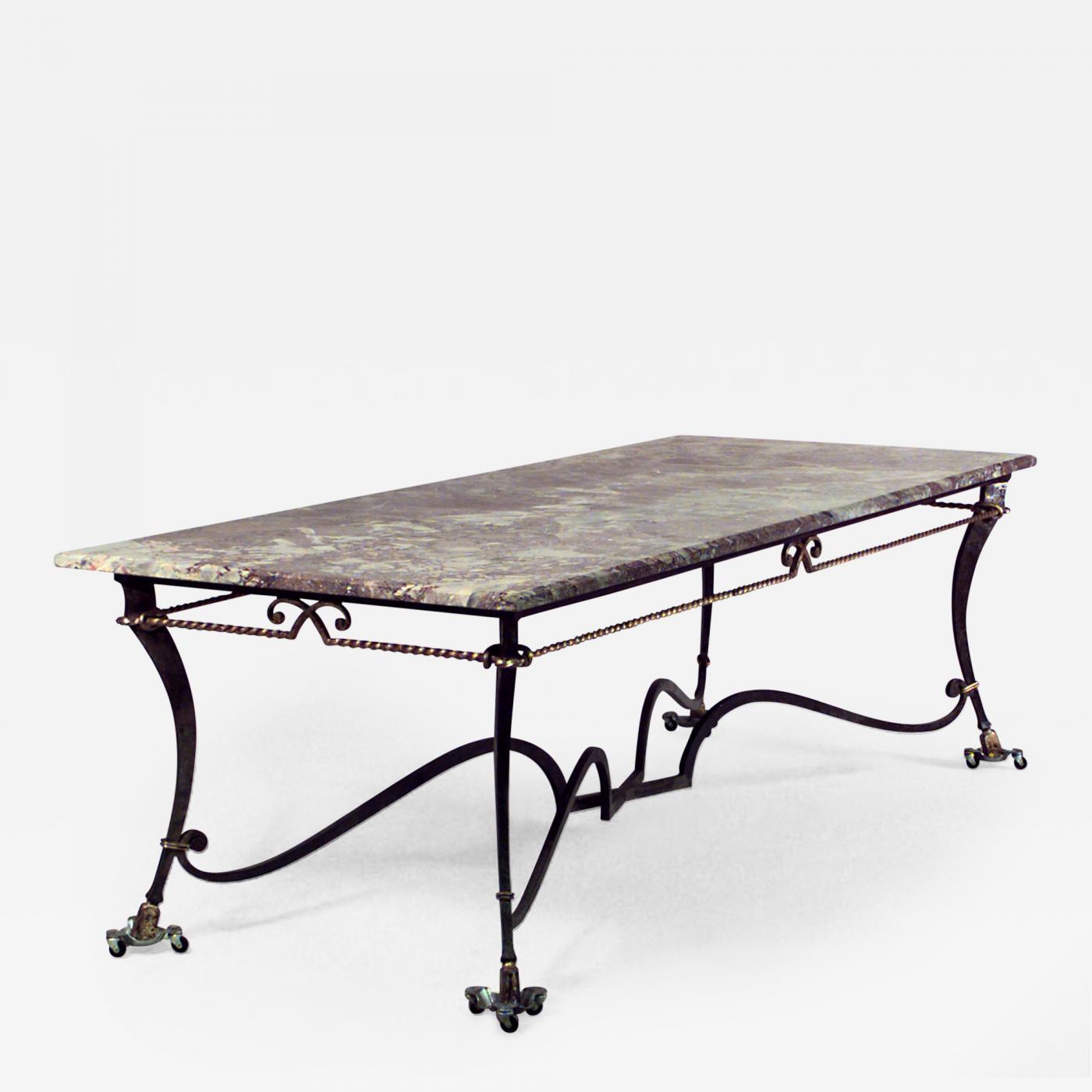 Vintage Iron Coffee Table No Assembly Required