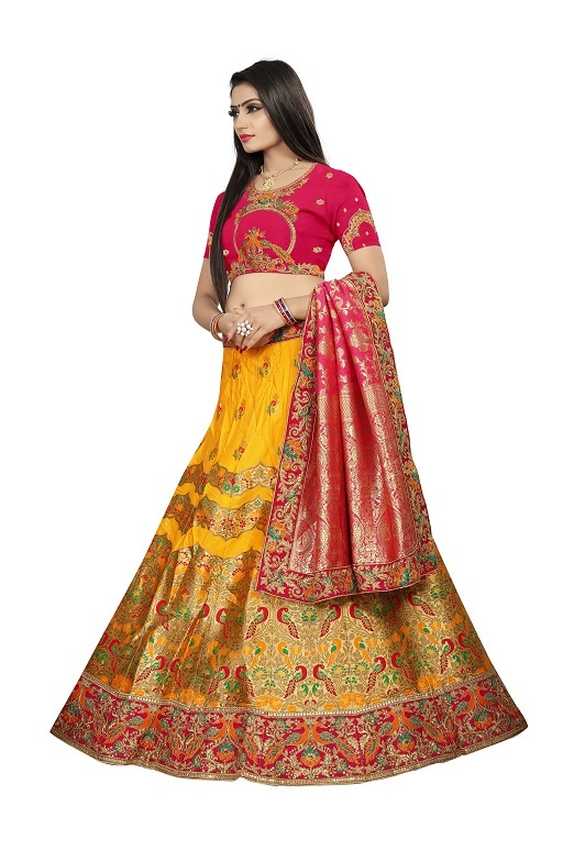 Available In 3 Colors Bridal Lehenga Choli