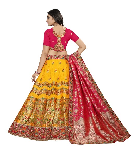 Available In 3 Colors Bridal Lehenga Choli