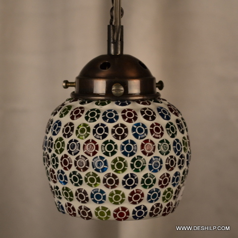 Rooftop Small Mosaic Wall Hanging - Color: Multicor