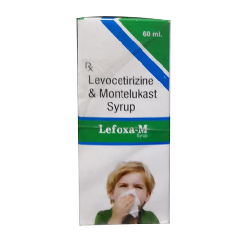 Levocetirizine And Montelukast Syrup - 60ml , Antihistamine Relief for Allergy Symptoms, Leak-Proof Plastic Bottle Packaging