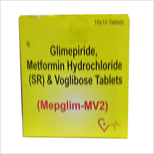 Glimepiride Metformin Hydrochloride (SR) And Voglibose Tablet - Premium Formula for Adult Health | Omega-3, Vitamins, and Minerals in Tablet Form, Store in Dry Place