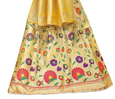 Available In 4 Colors Silk Wooven Lehenga Choli
