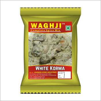 White Korma Masala - Food Grade | White Color, 3-4 Months Shelf Life, Packed in Silver PP Pouch and Paper Box for Long Freshness
