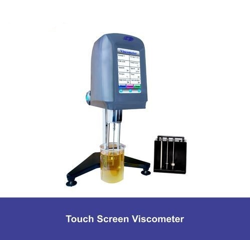Touch Screen Viscometer - 20-20,000,000 Mpa.s Measuring Range, Stainless Steel, Laboratory Use, 8-10 Kg Weight, Variable Speed Rpms 0.3-60