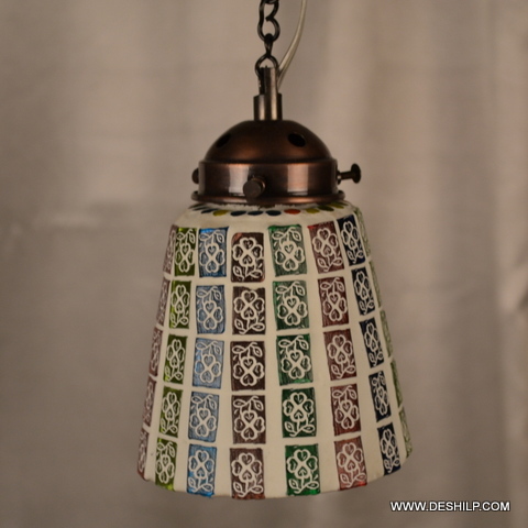 Multicolor Rainbow Effect Color Glass Wall Hanging