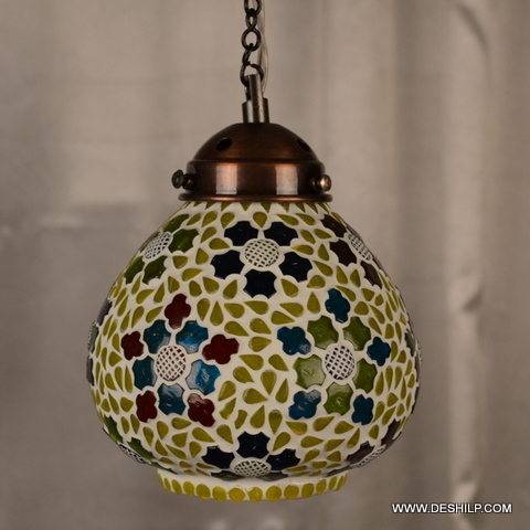 6x10 Inch Yellow Mosaic Wall Hanging For Home Decor - Color: Multicolor