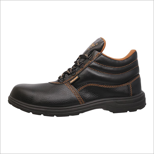 Merino Anchor Series Safety Shoes - Pvc Uppers, Pu Outsole | Lace Style, Black Color, Available In Sizes 6 To 11, Durable Design For Enhanced Foot Protection