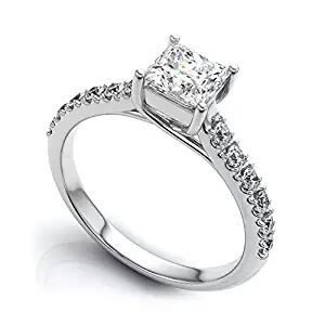 Artificial Diamond Ring - Silver & Stainless Steel
