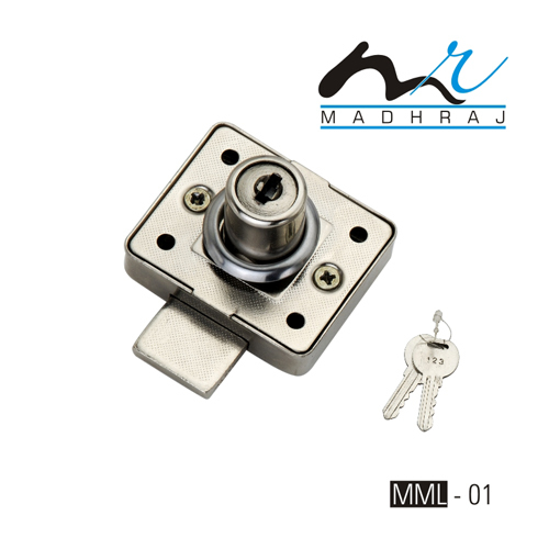 Cupboard Locks - Metal, 50x50x25mm, Silver | Secure Locking, Key Operated, Easy Installation, Durable, Compact Design, Cam Lock, 4 Mounting Holes