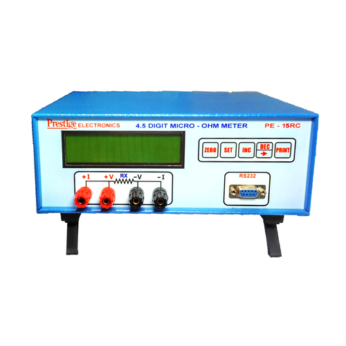 Micro-Ohm Meter Model No - Pe - 15 Rc Dimension(L*W*H): 231X97X260 Millimeter (Mm)