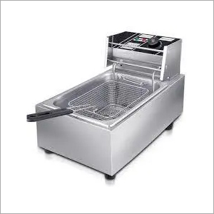 Basket Electric Fryer - Stainless Steel, 290x240x410mm | 3.25kW Power Consumption, Temperature Limiter, Ideal for Hotels