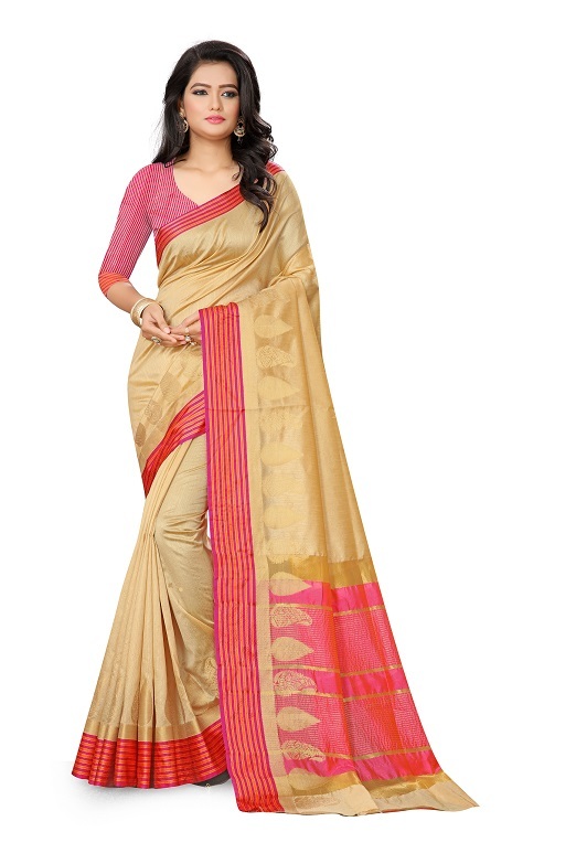 Banarasi Sarees - Art Cotton Silk, 6.30 Meter Length (5.30 Meter Saree + 1 Meter Blouse) | Zari Work, 7 Color Options