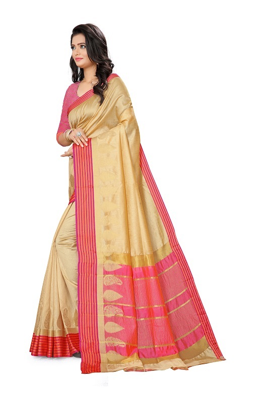 Banarasi Sarees - Art Cotton Silk, 6.30 Meter Length (5.30 Meter Saree + 1 Meter Blouse) | Zari Work, 7 Color Options